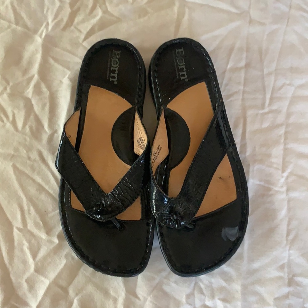 Born brand black sandals